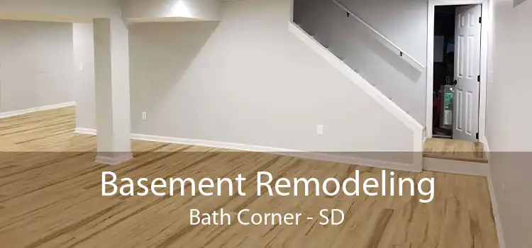 Basement Remodeling Bath Corner - SD